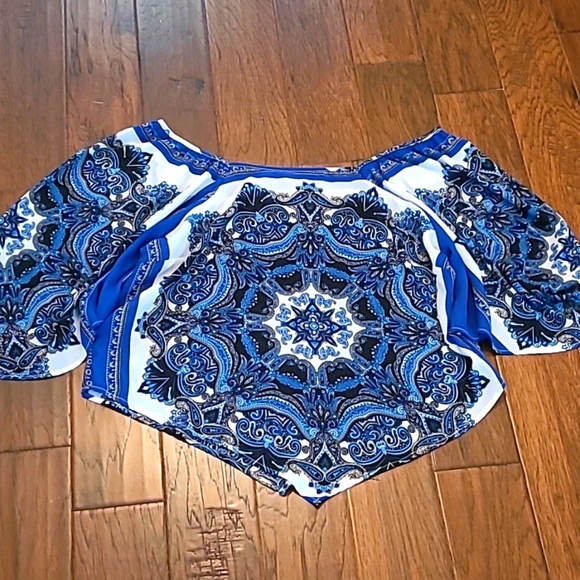 Ashley Stewart Colorful Paisley Print Top size 18/20 - Picture 1 of 8